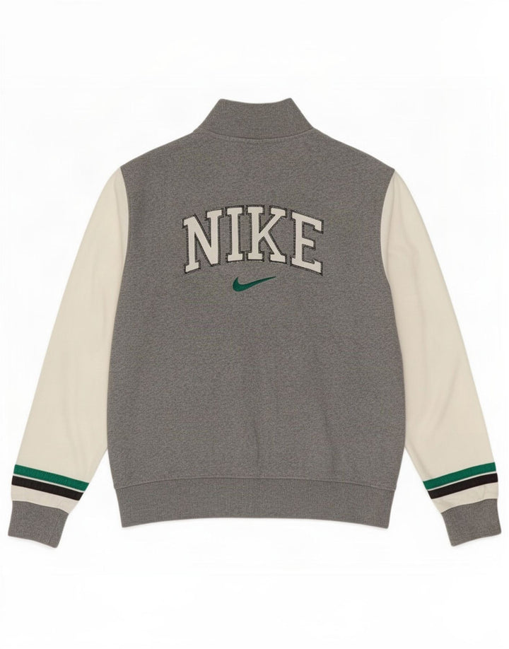 Nike Grafisk træningsdragt til mænd, topjakke, lille grå farveblok bomuld