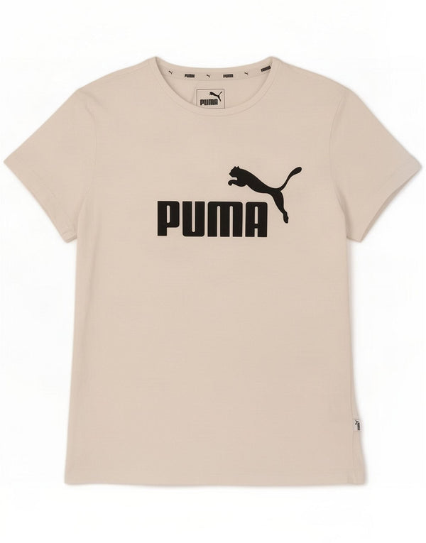 Puma piger grafisk t-shirt top 13-14 år hvid bomuld