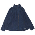 EDDIE BAUER Womens Fleece Jacket UK 20 2XL Navy Blue Polyester