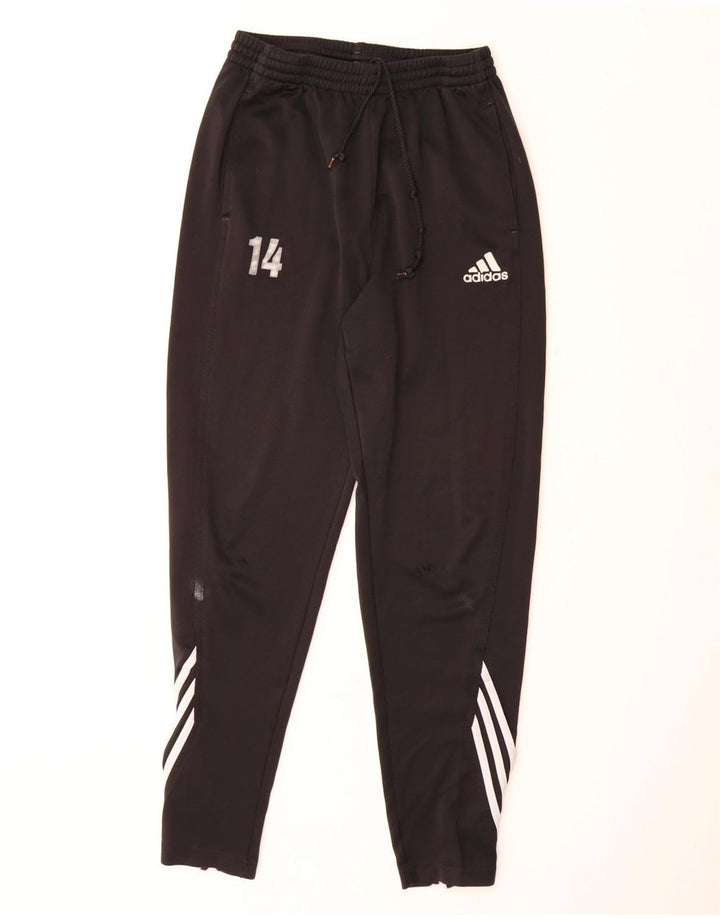 ADIDAS grafiske træningsdragtbukser til mænd UK 42/44 Large Black Polyester