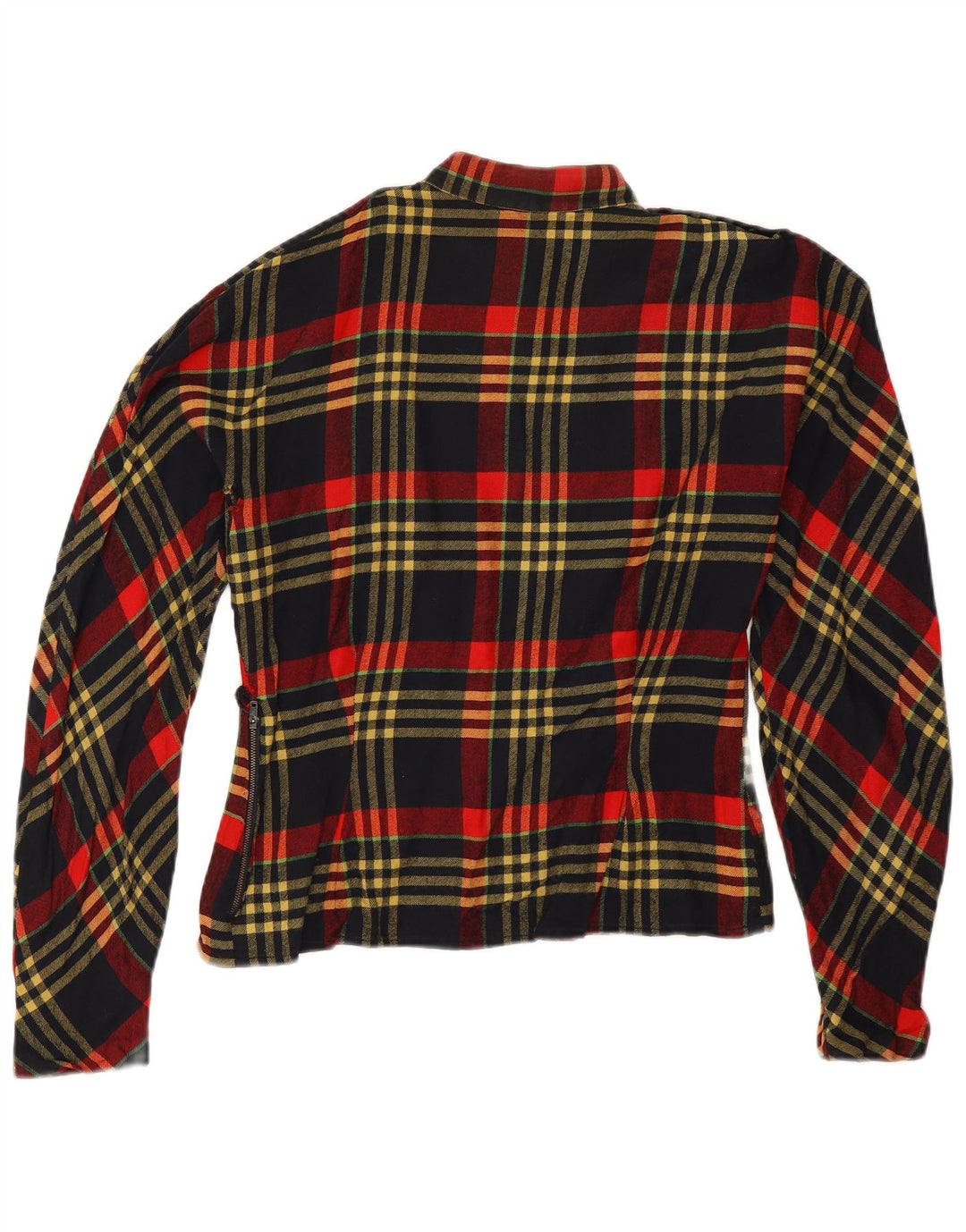 Vintage Dame Langærmet Bluse Top UK 14 Large Red Check