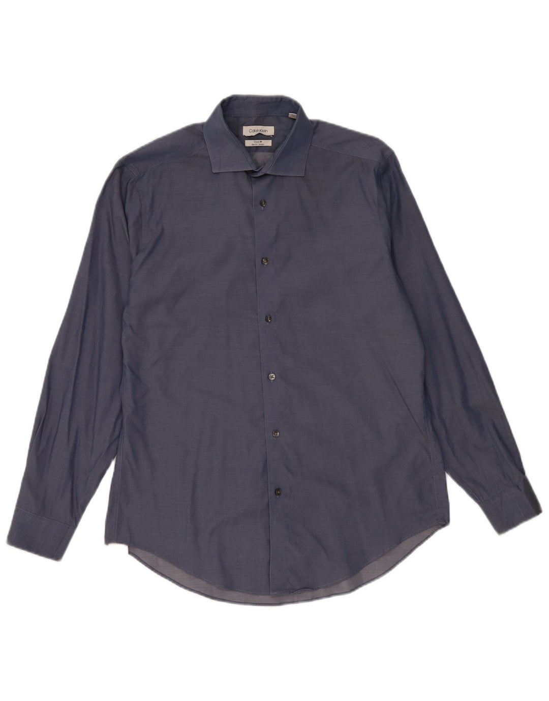 Calvin Klein Herre Slim Fit Skjorte Størrelse 15 1/2 Medium Blue Cotton