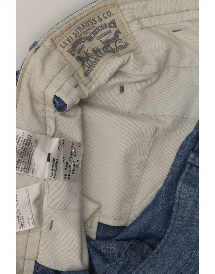 Levi's Chino-shorts til mænd W36 store blå bomuld