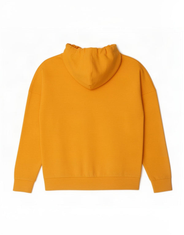 Adidas Dame Oversized Hættetrøje Sweater med lynlås UK 4/6 XS Gul Bomuld