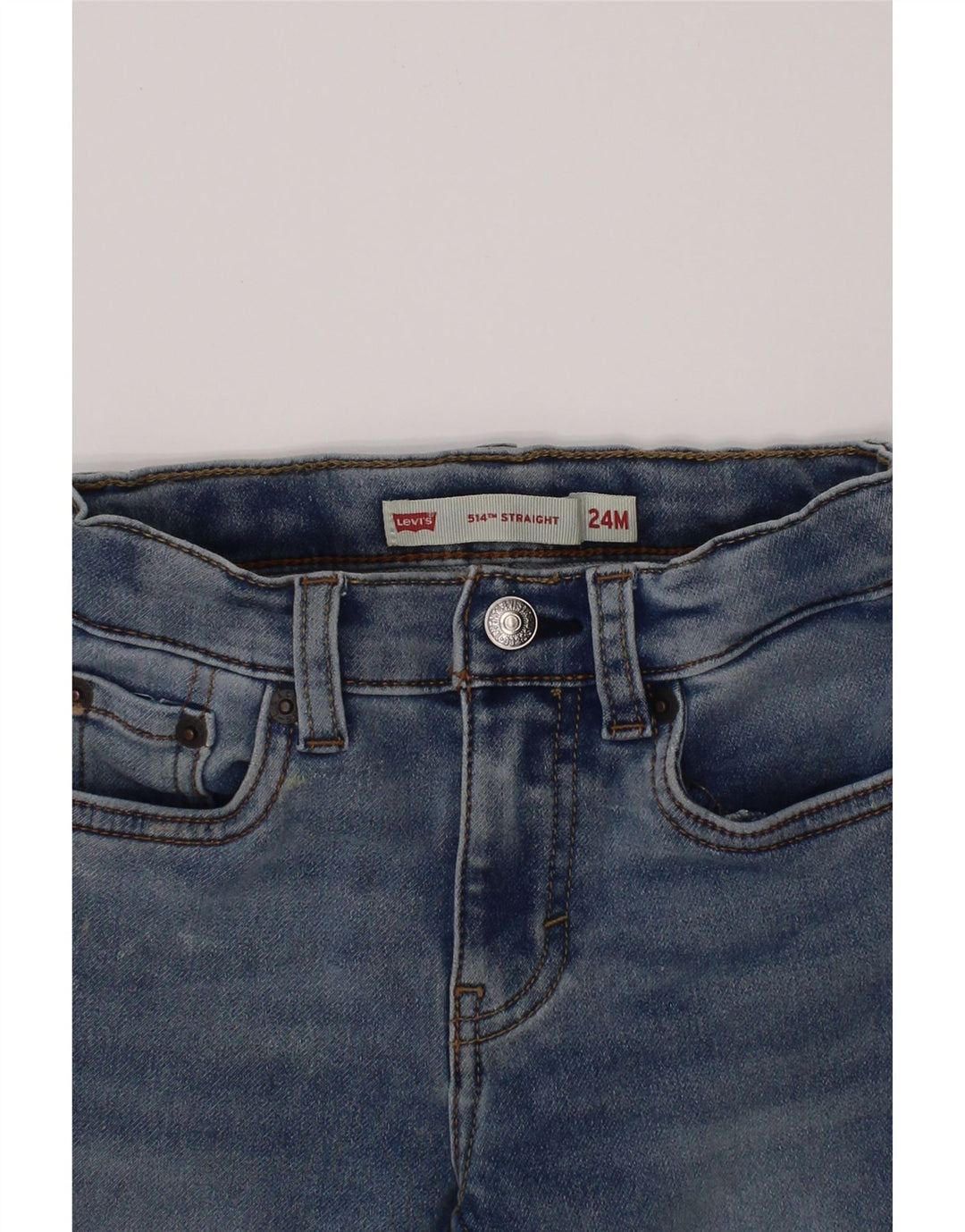 LEVI'S Baby Boys 514 Straight Jeans 18-24 måneder W20 L13 Blå Bomuld