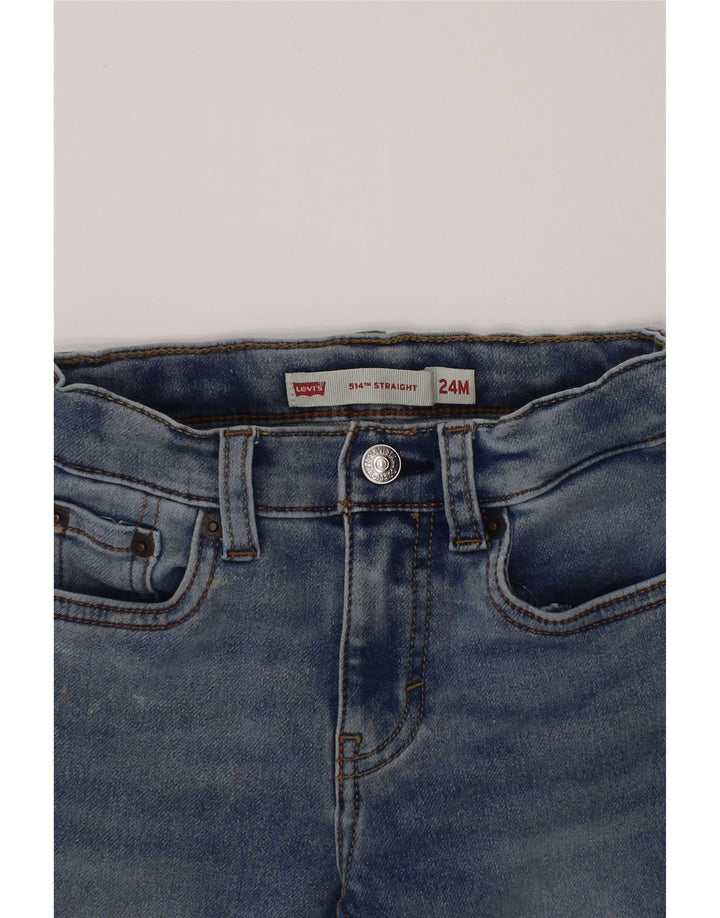 LEVI'S Baby Boys 514 Straight Jeans 18-24 måneder W20 L13 Blå Bomuld
