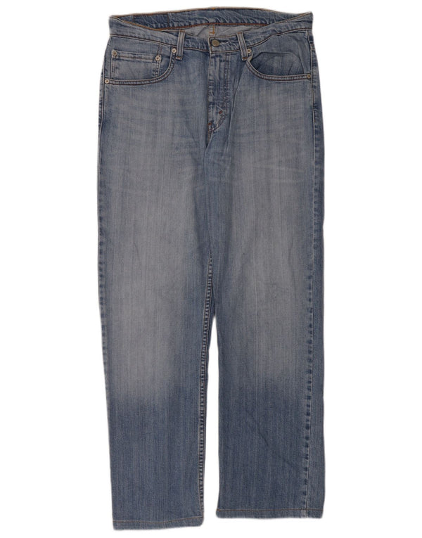 Levi's Herre 752 Straight Jeans W32 L30 Blå Bomuld