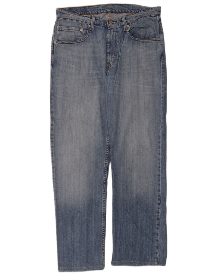 Levi's Herre 752 Straight Jeans W32 L30 Blå Bomuld