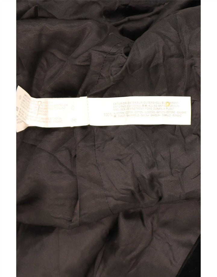 Zara Herre 2-knaps Velour Blazer Jakke EU 50 Medium Sort Bomuld