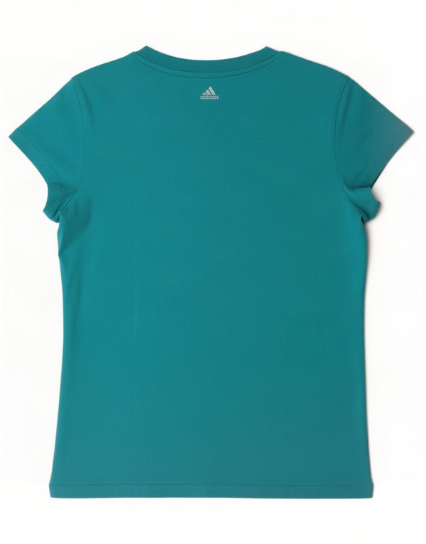 Adidas Kortærmet Regular Grafisk T-Shirt Top UK 12/14 Medium Blue
