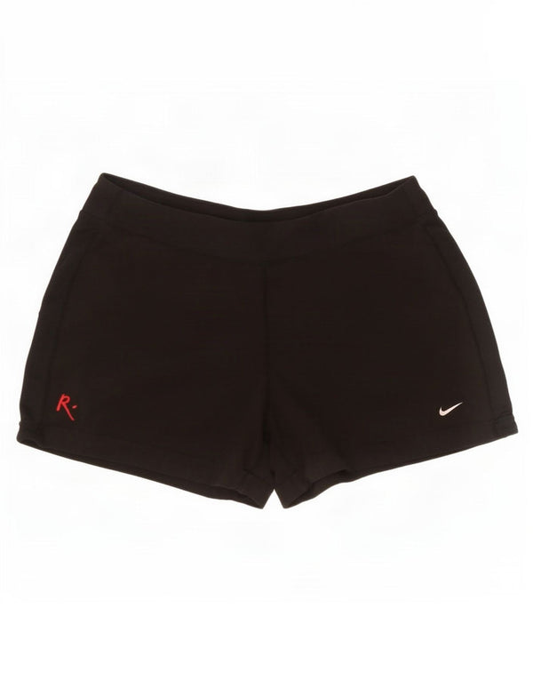 Nike Dame Dri Fit sportsshorts UK 16/18 Large Black Polyester