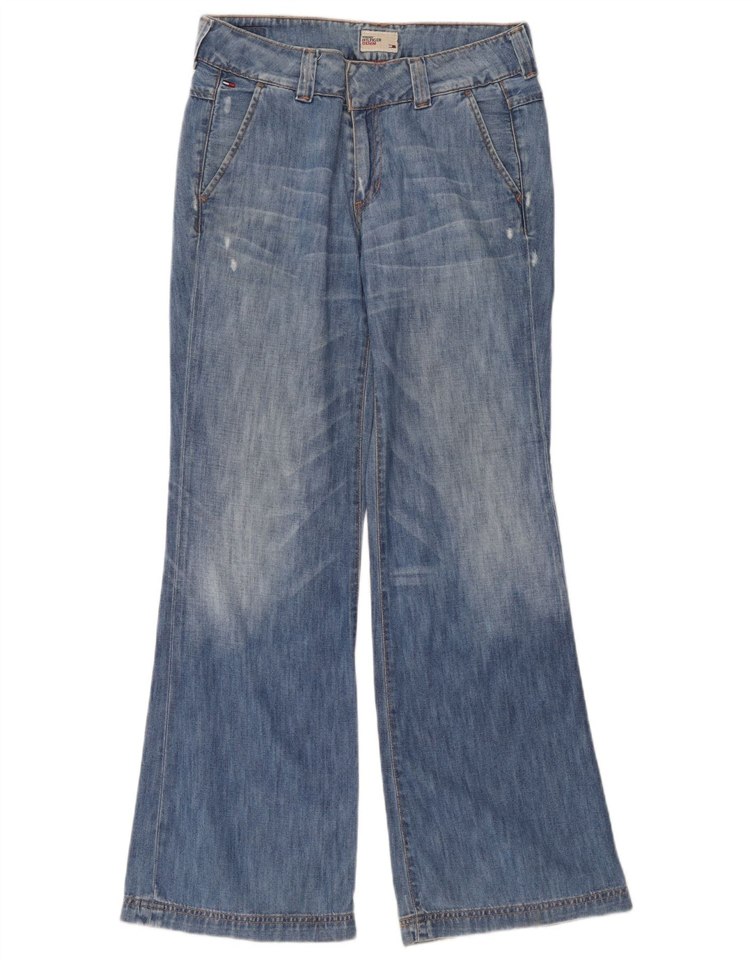 Tommy Hilfiger Dame Jeans med brede ben W32 L30 Blå