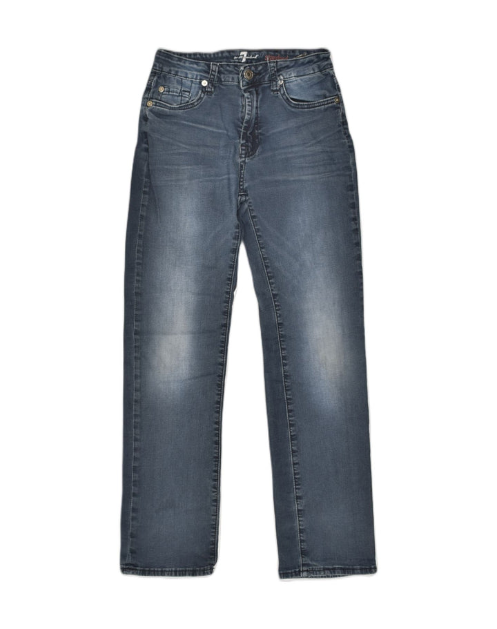 7 FOR ALL MANKIND Girls Straight Jeans 9-10 Years W26 L26  Grey Cotton | Vintage 7 For All Mankind | Thrift | Second-Hand 7 For All Mankind | Used Clothing | Messina Hembry 