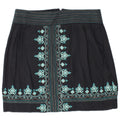MONSOON Dame Mini-nederdel W30 Medium Black Fair Isle Viscose