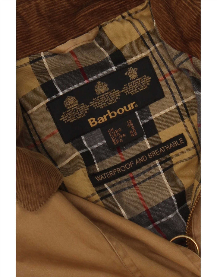Barbour Dame Regnfrakke UK 12 Medium Brun Bomuld
