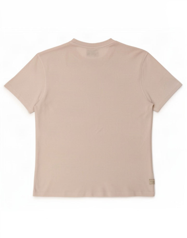 Zara Herre T-Shirt Top Medium Hvid Bomuld