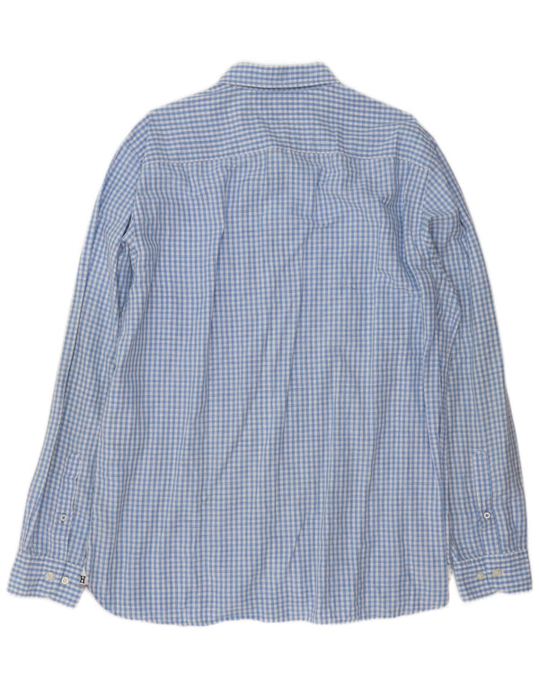 Tommy Hilfiger Herreskjorte XL Blå Gingham Linen