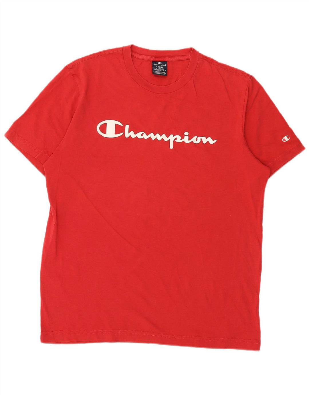 Champion Herre Grafisk T-Shirt Top Stor Rød