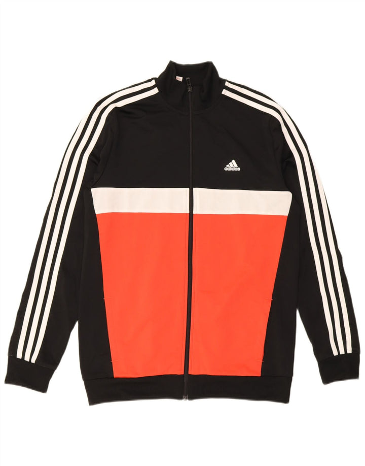 Adidas Pige Træningsdragt Topjakke 15-16 År Sort Colourblock Polyester