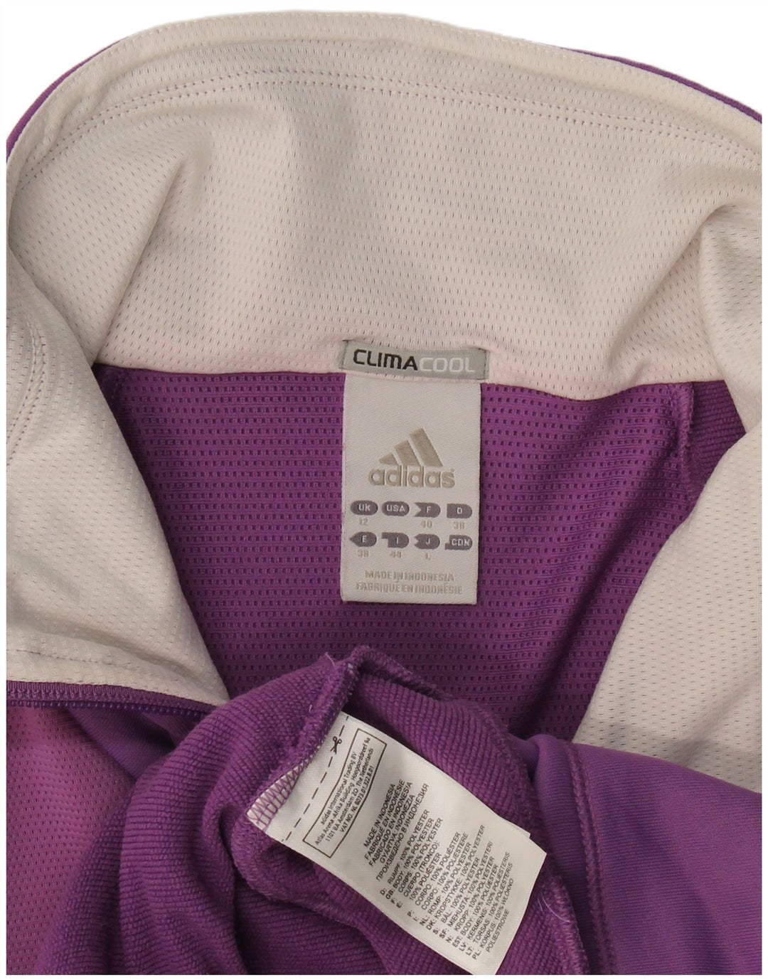 Adidas Dame Climacool Træningsdragt Topjakke UK 12 Medium Lilla