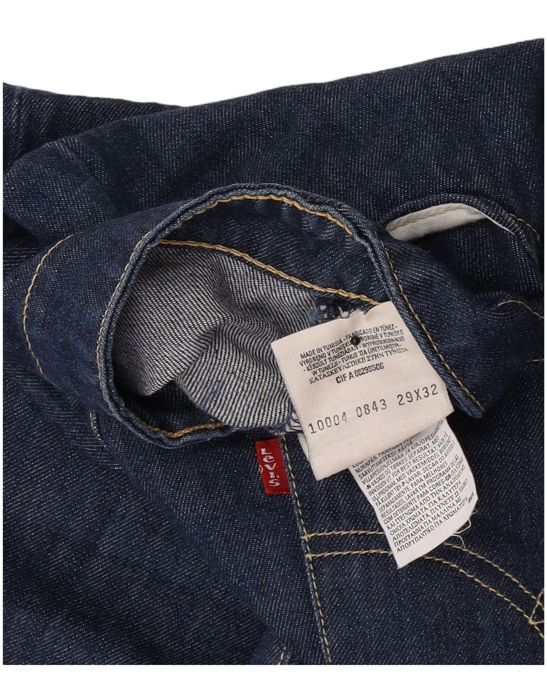 Levi's Straight Jeans til mænd W29 L32 Marineblå Bomuld