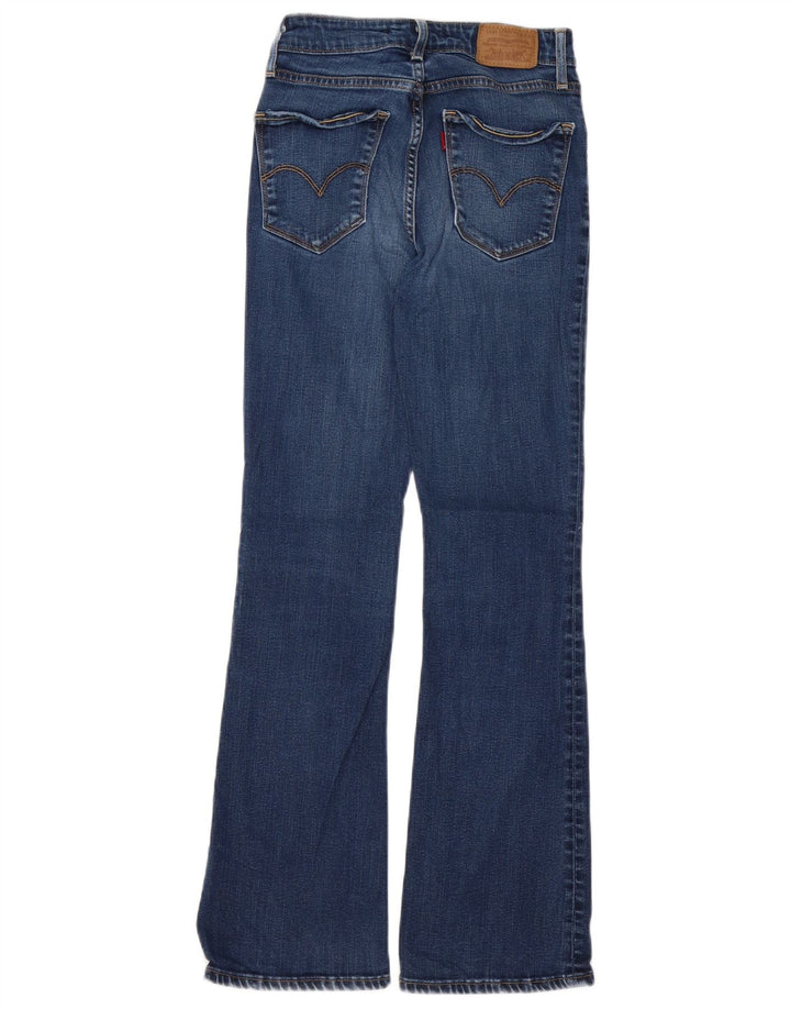 LEVI'S Womens High Rise Bootcut Jeans W24 L30 Blue Lyocell