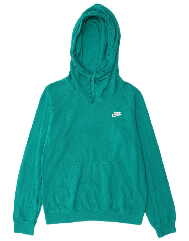 Nike Dame Hættetrøje UK 14 Medium turkis bomuld