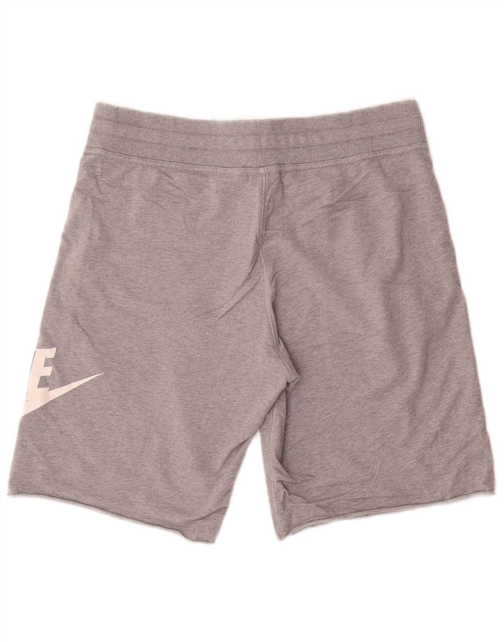 Nike Herre grafiske sportsshorts mellemgrå bomuld