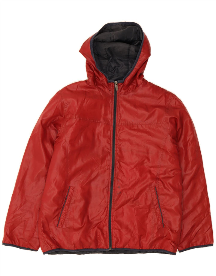 CONVERSE Mens Hooded Windbreaker Jacket UK 40 Large Red Vintage Converse and Second-Hand Converse from Messina Hembry 