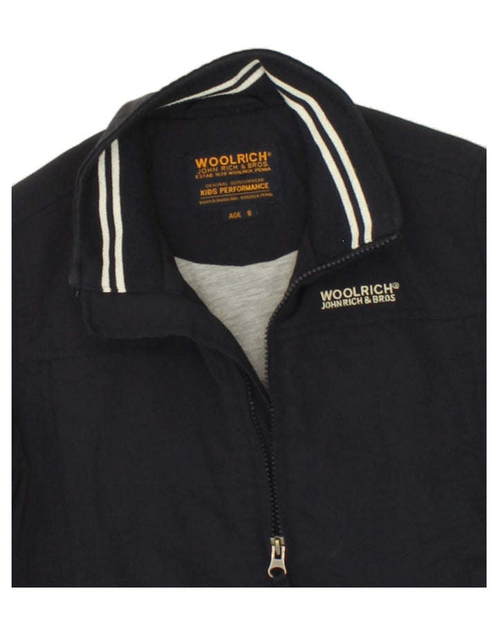 WOOLRICH Boys Bomber Jacket 7-8 Years Navy Blue Vintage Woolrich and Second-Hand Woolrich from Messina Hembry 