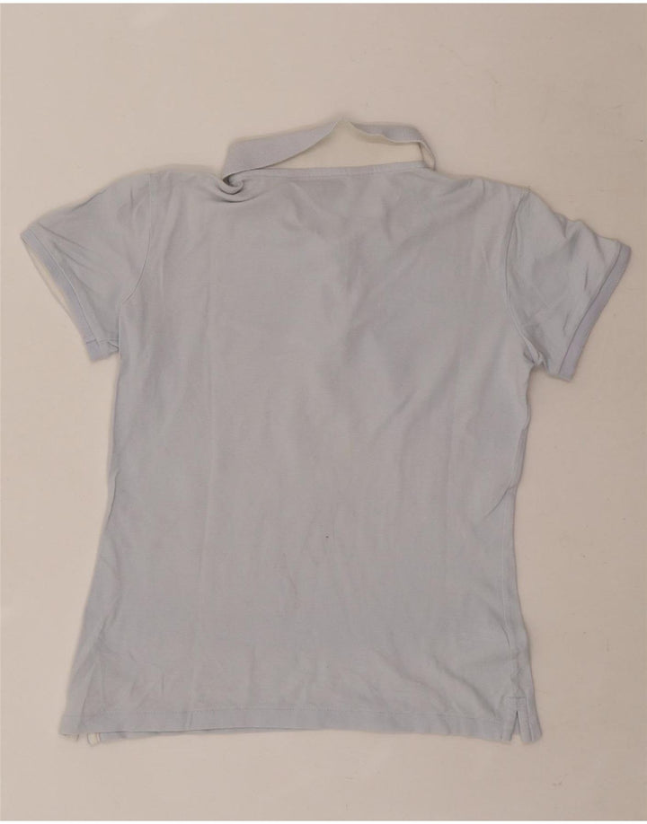 Kappa Dame Polo Shirt UK 12 Medium Blue Cotton