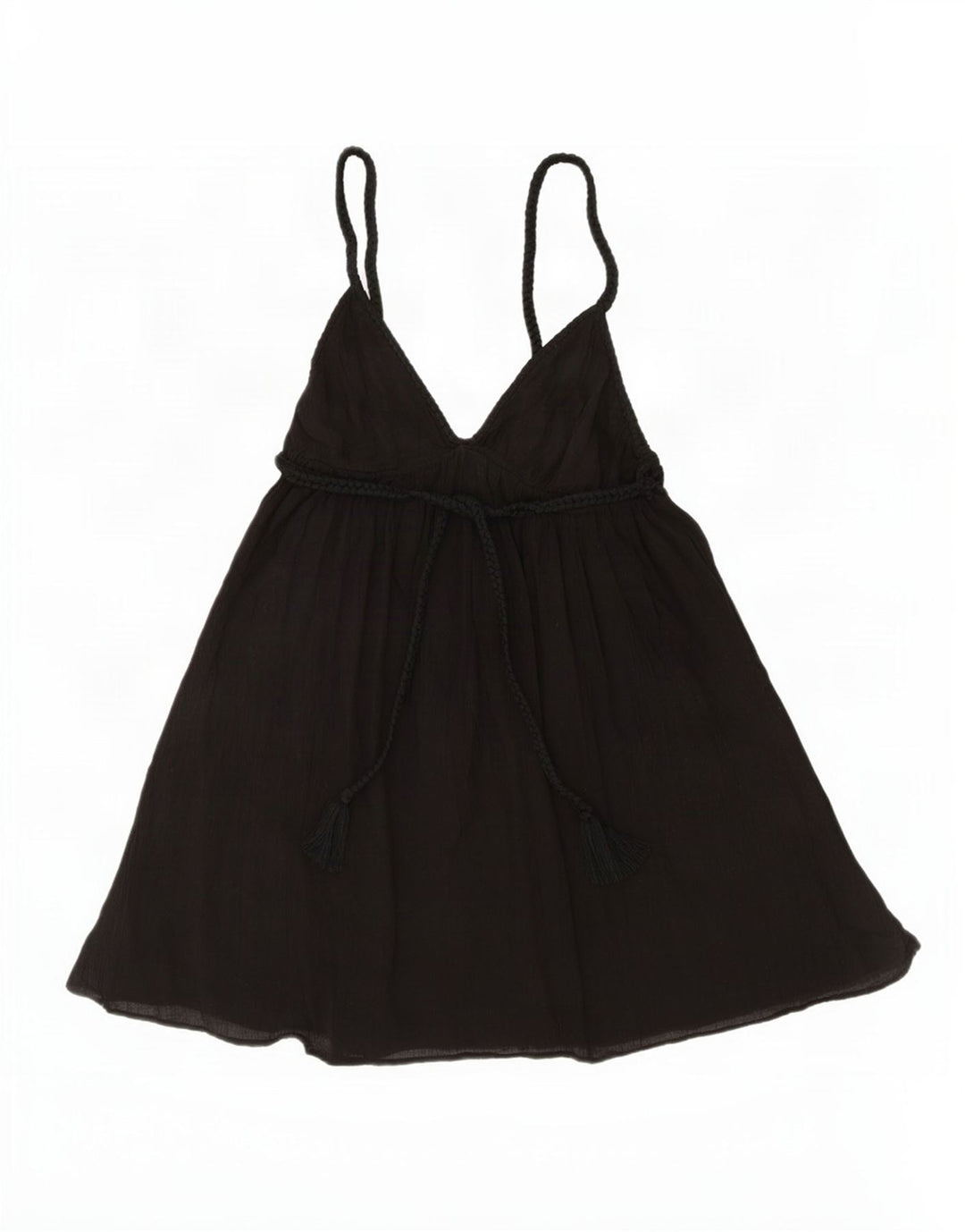 Zara Dame Playsuit UK 12 Medium Black Bomuld