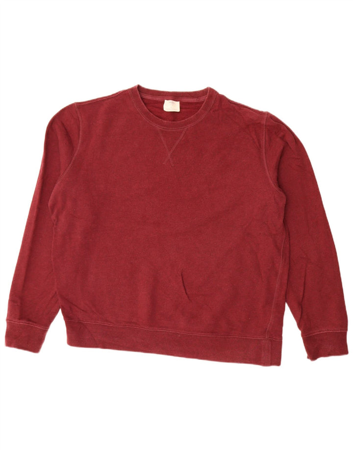 Marks & Spencer Herre Sweatshirt Jumper Stor rødbrun bomuld