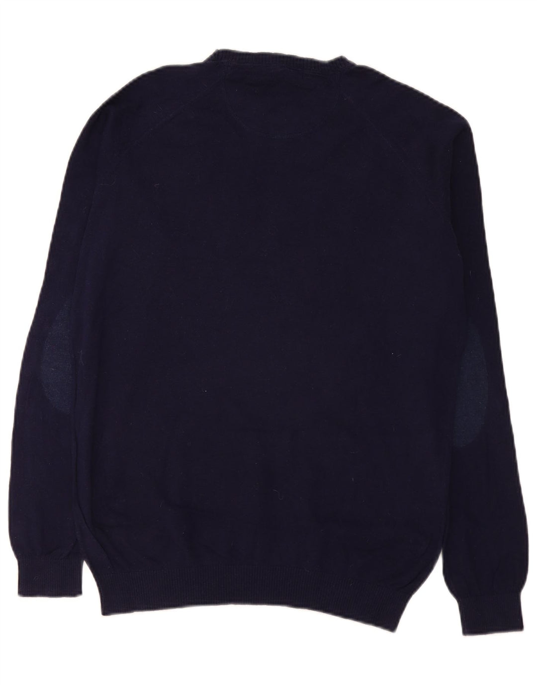 Zara Herre Boat Neck Jumper Sweater Large Navy Blue