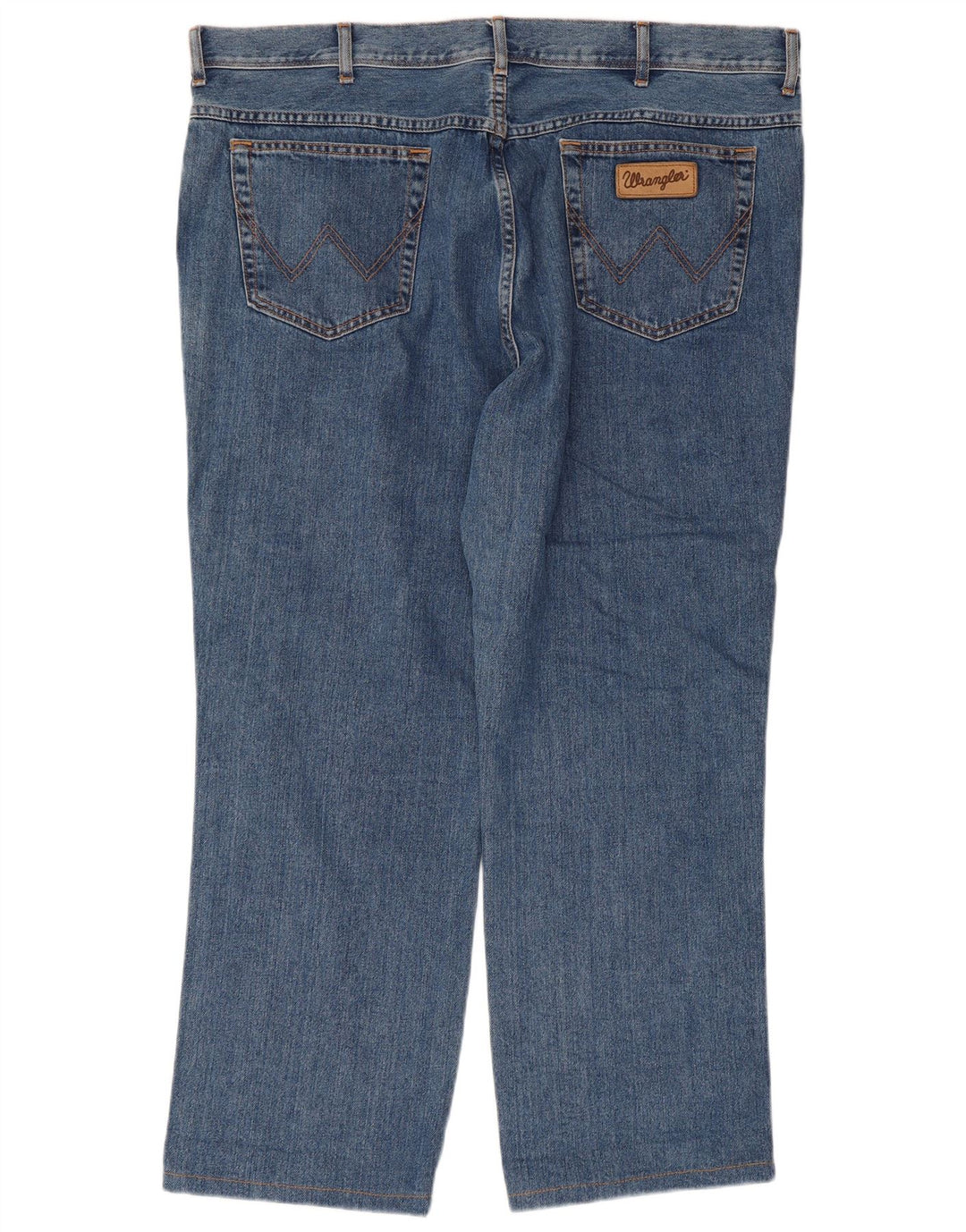 Wrangler Herre Texas Straight Jeans W42 L28 Blå Bomuld