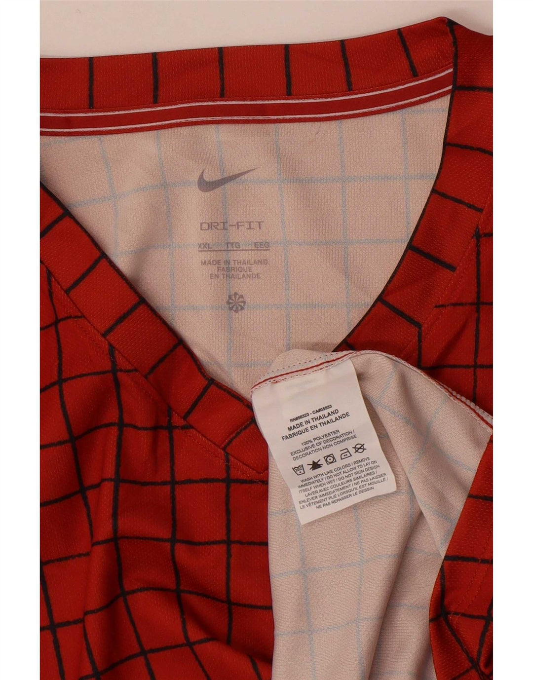 Nike herre Dri Fit T-shirt top 2XL orange ternet polyester