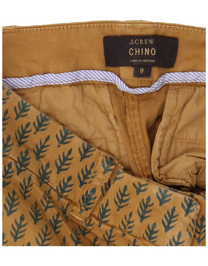 J. CREW Womens Abstract Pattern Casual Shorts US 0 XS W28 Brown Cotton Vintage J. Crew and Second-Hand J. Crew from Messina Hembry 