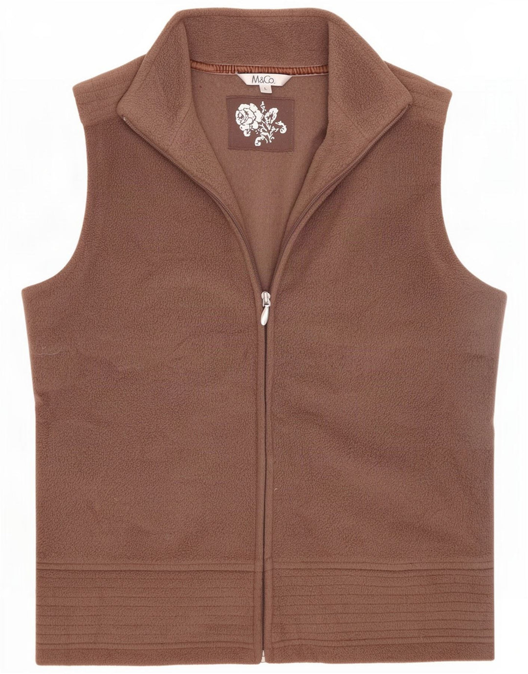 M&Co Dame Fleece Gilet UK 16 Stor Brun Polyester