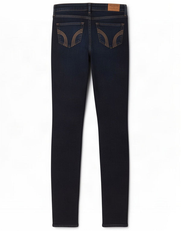 Hollister Womens Skinny Jeans US 7 Medium W28 L33 Navy Blue Cotton