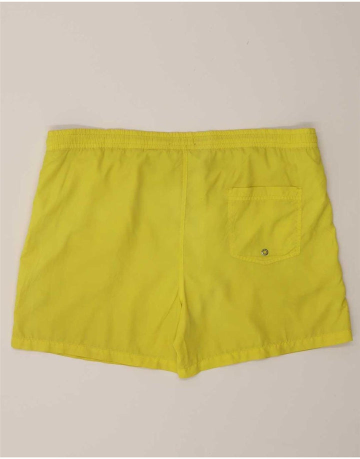 Zara Badeshorts til mænd store gule polyester