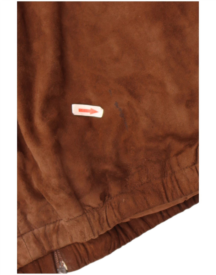 Vintage herre ruskindsjakke IT 54 2XL Brun