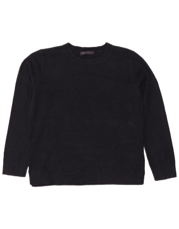 Marks & Spencer Dame sweater med rund hals DK 14 Medium Navy Blue