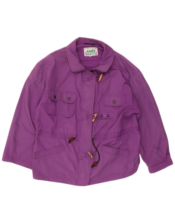 Diadora Dame Oversized Utility Jacket UK 16 Large Purple