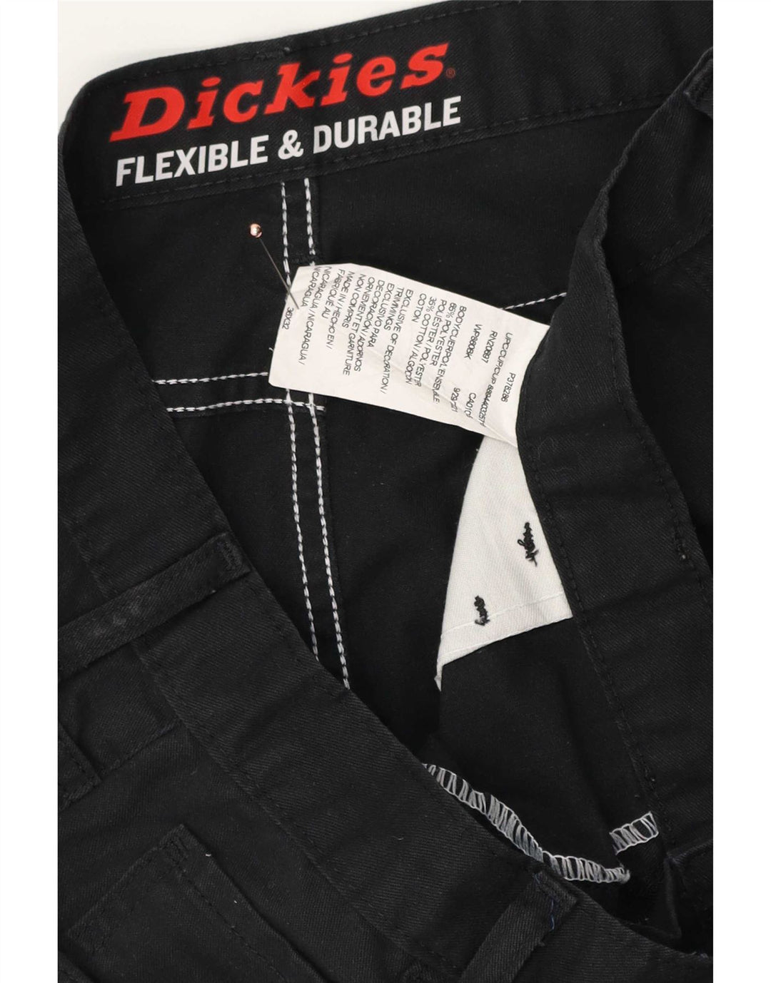 Dickies Straight Casual Bukser til mænd W36 L32 Sort Polyester