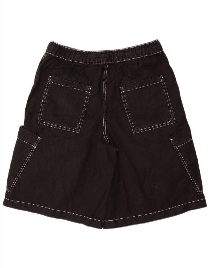 ZARA Cargo Shorts til mænd Small W30 sort bomuld
