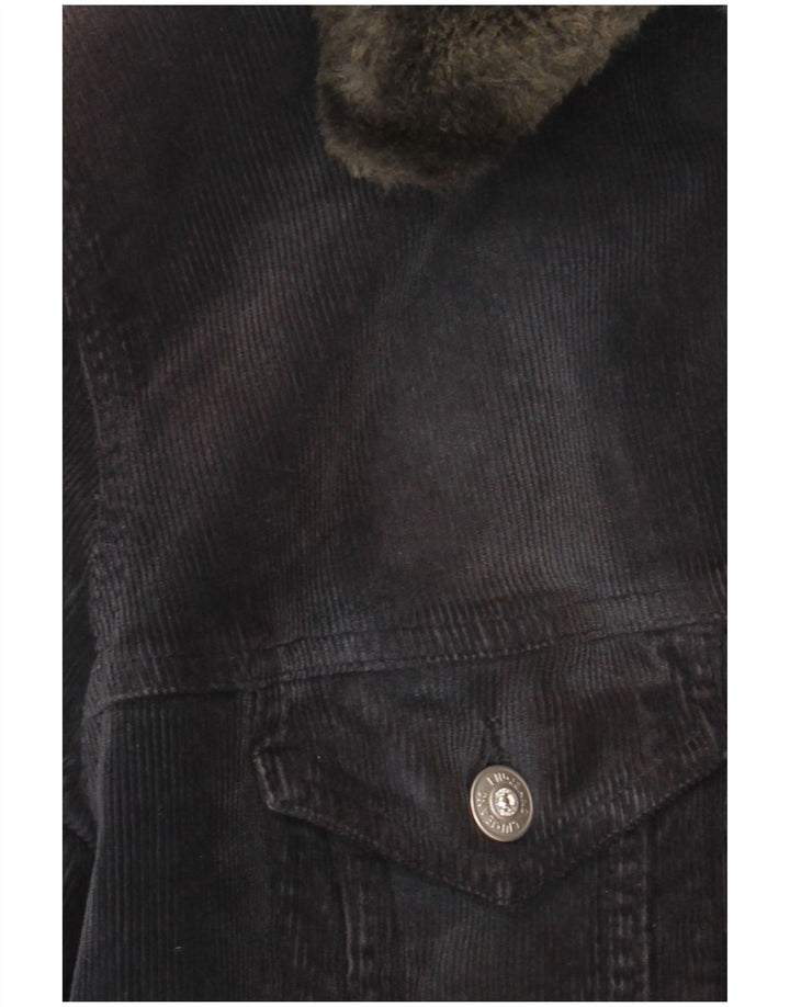 Liu Jo Womens Corduroy Jacket UK 14 Medium Grey Bomuld