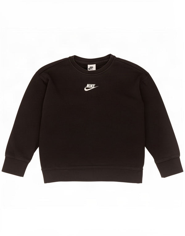 Nike Girl Sweatshirt Jumper 10-11 år Medium Sort Bomuld