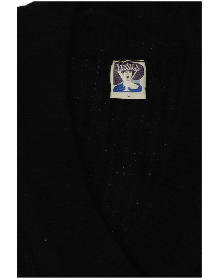 YESSICA Damevest Tank Top UK 16 Stor Sort Akryl