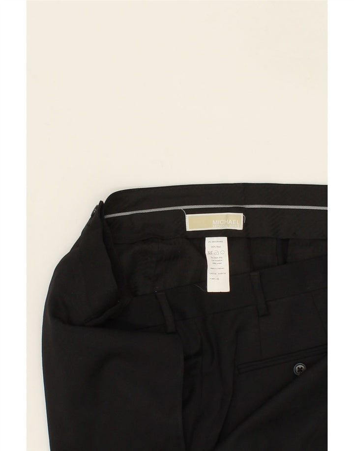 MICHAEL KORS Mens Straight Suit Trousers W36 L28  Black Wool Vintage Michael Kors and Second-Hand Michael Kors from Messina Hembry 