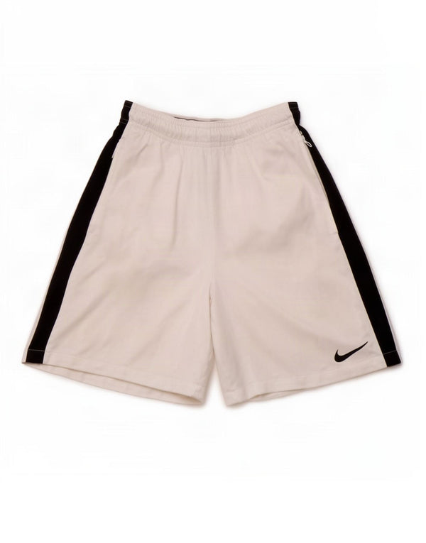 Nike Boys Sports Shorts 13-14 år XL Hvid Colourblock Polyester